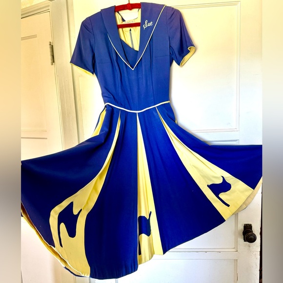 Dresses & Skirts - Vintage handmade Cheerleading dress 60,s kitsch Americana, sports, Sue